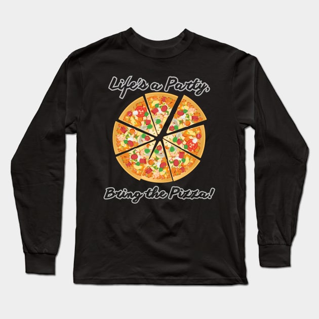 Bring the pizza Long Sleeve T-Shirt by Skandynavia Cora